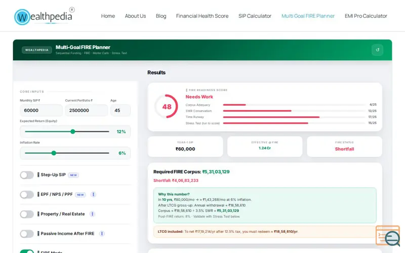Screenshot of Wealthpedia