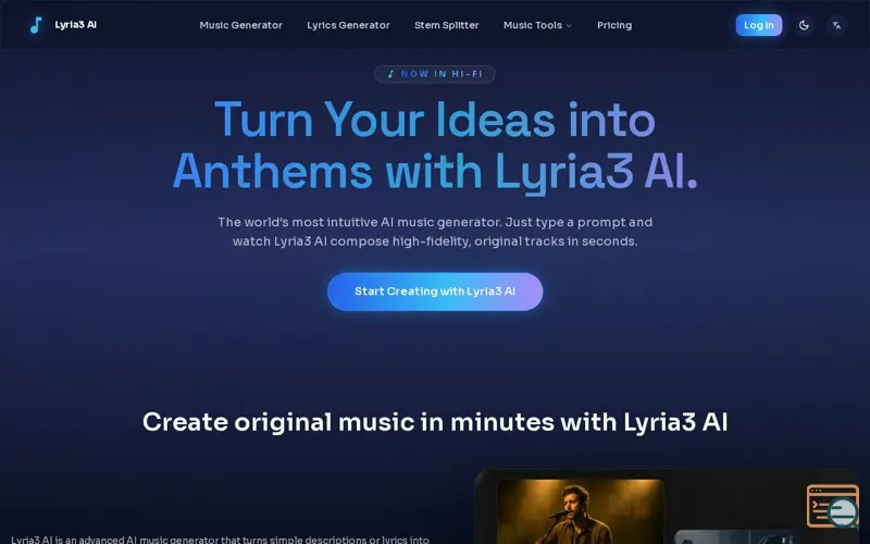 Screenshot of Lyria3