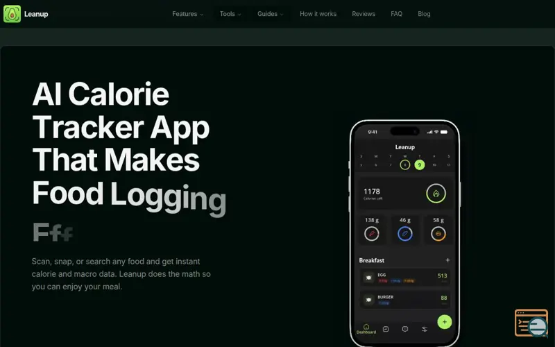 Screenshot of Leanup, a launch using Next.js