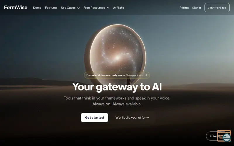 Screenshot of FormWise v2