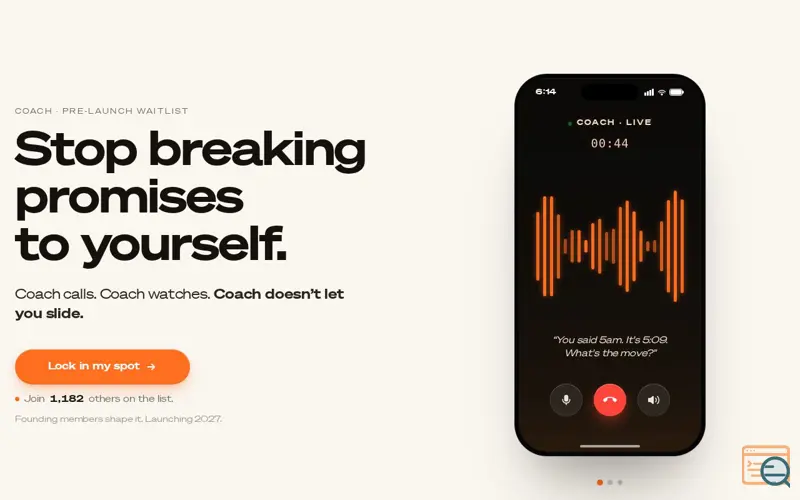 Screenshot of Coach