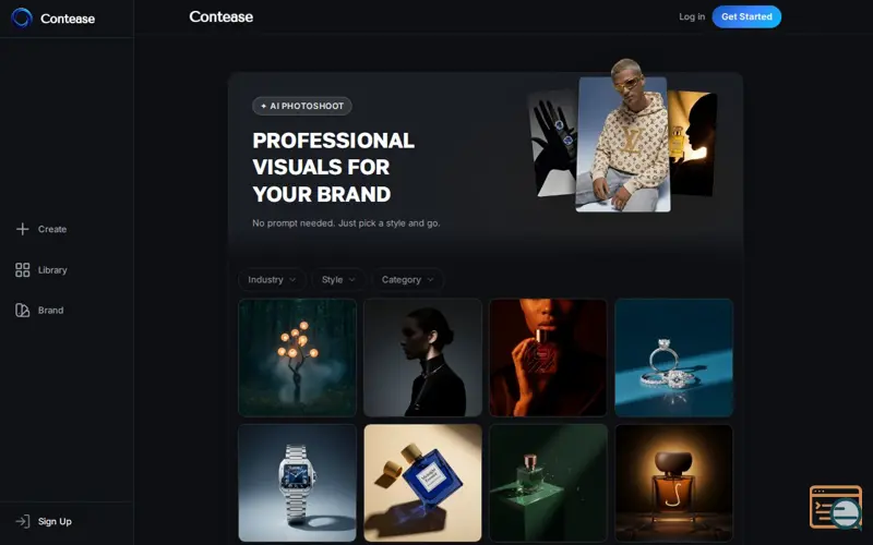 Screenshot of Contease