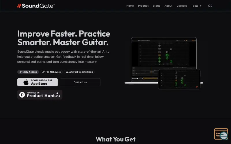 Screenshot of SoundGate