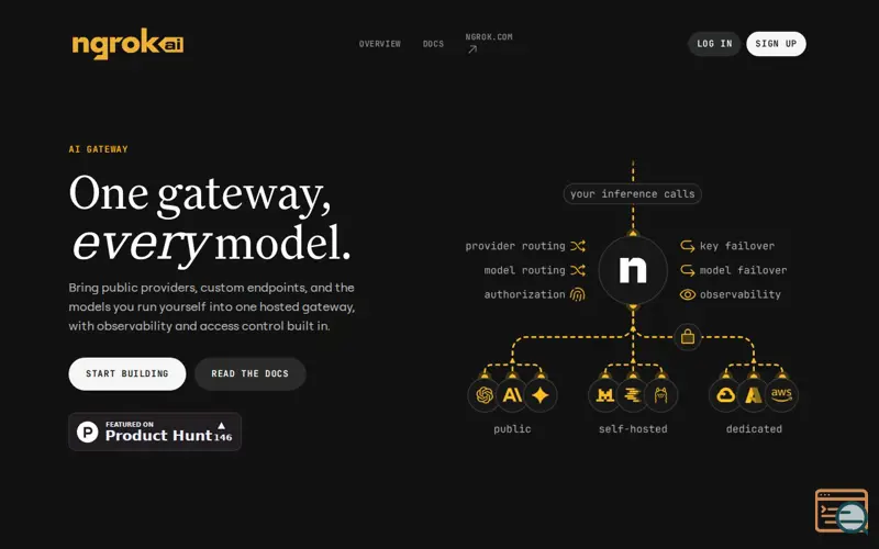 Screenshot of ngrok AI Gateway