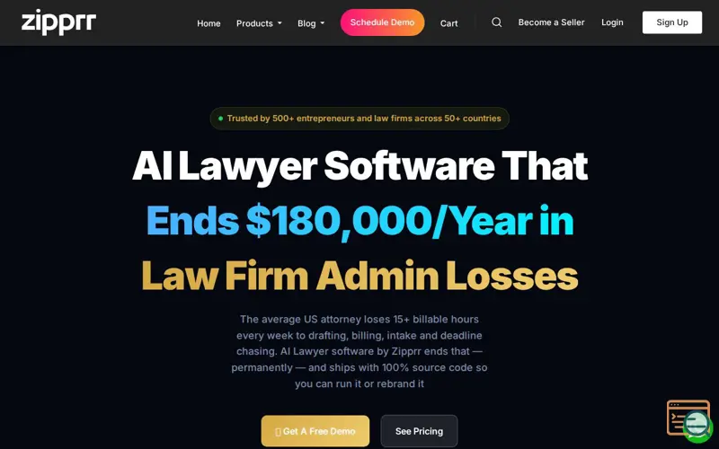 Screenshot of AILawyer Software