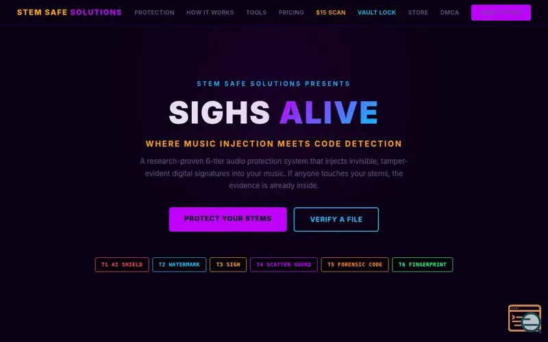 Screenshot of Tier Audio Protection