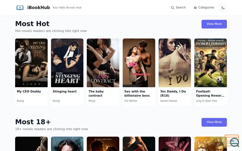 Screenshot of iBookHub