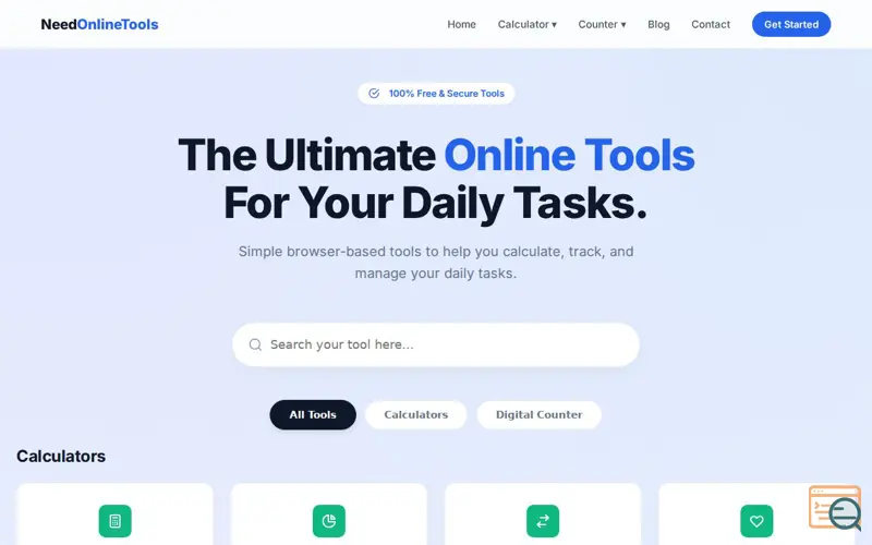 Screenshot of Free Online Tally Counter