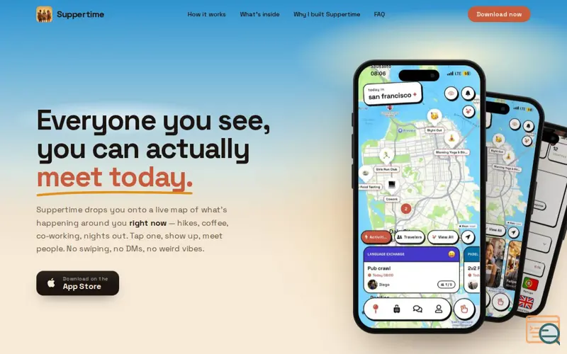 Screenshot of Suppertime, a launch using EasyLaunch