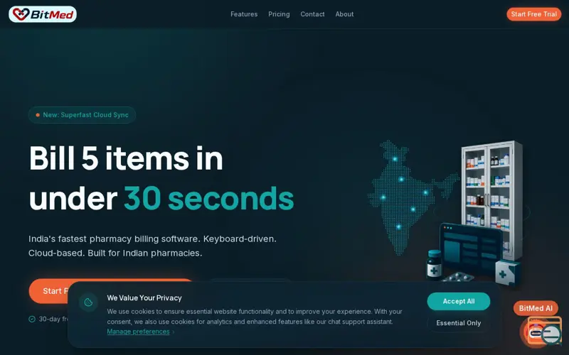 Screenshot of BitMed