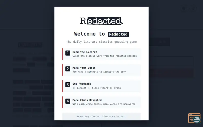 Screenshot of Redacted.