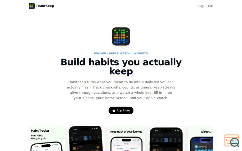 Screenshot of HabitKeep — Habit Tracker