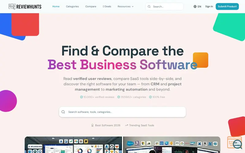 Screenshot of ReviewHunts