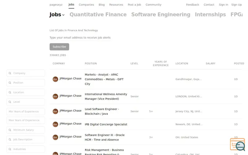 Screenshot of Pagesxyz 