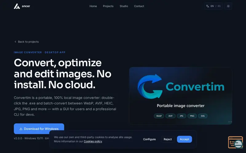 Screenshot of Convertim