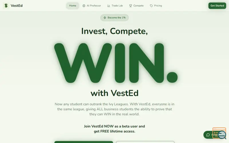 Screenshot of VestEd AI