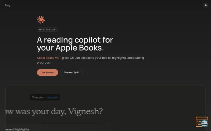 Screenshot of Apple Books MCP
