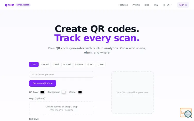 Screenshot of QREE