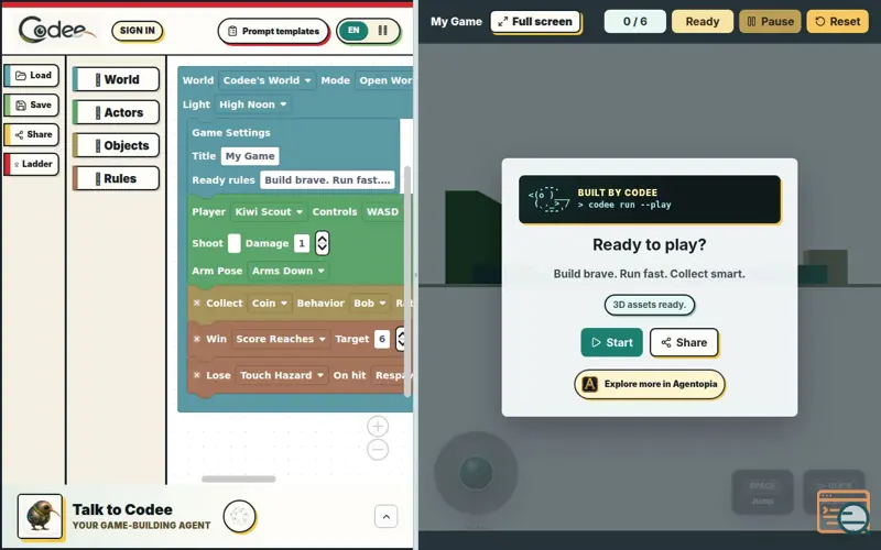 Screenshot of Codee