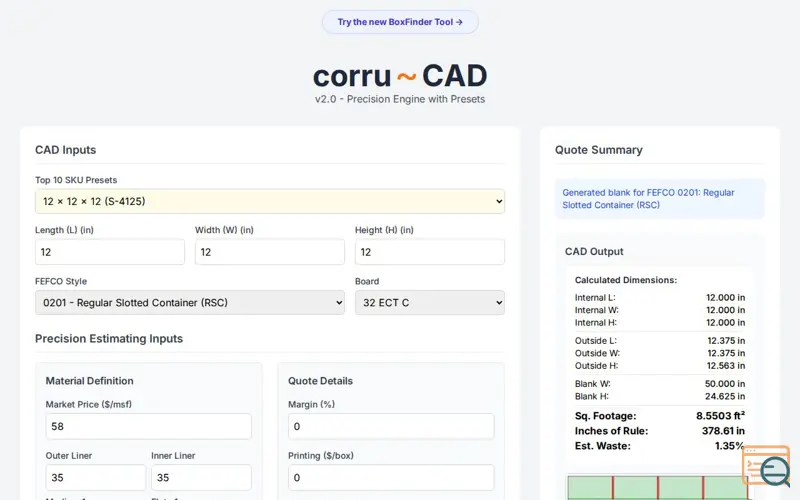 Screenshot of corru~CAD