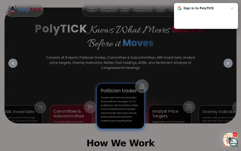 Screenshot of PolyTICK