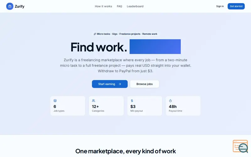Screenshot of Zurify
