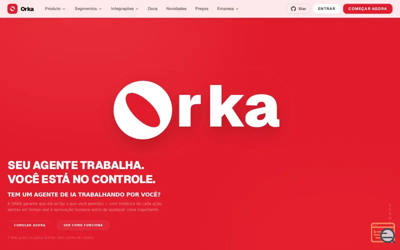 Screenshot of ORKA — Operational Control Layer