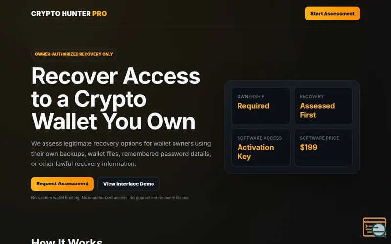 Screenshot of Crypto Hunter Pro — Owner