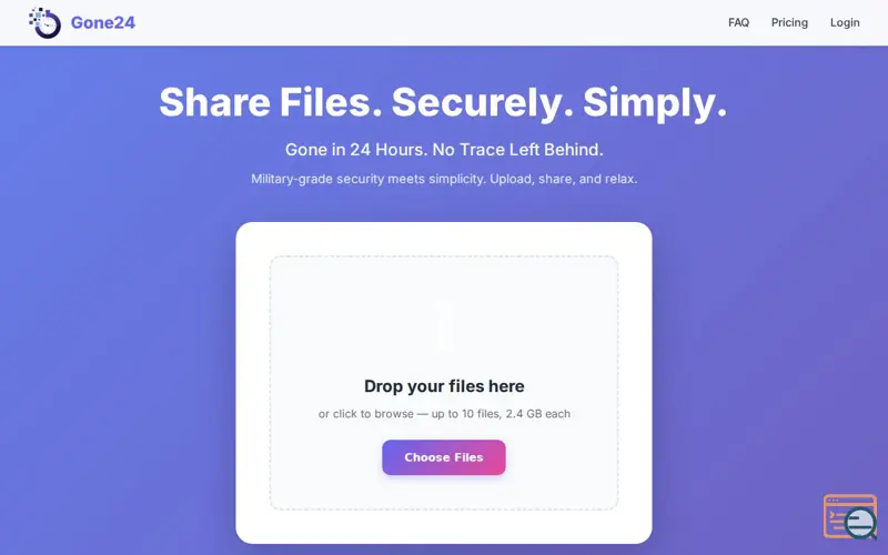 Screenshot of Gone24, a launch using Microsoft Authentication Library