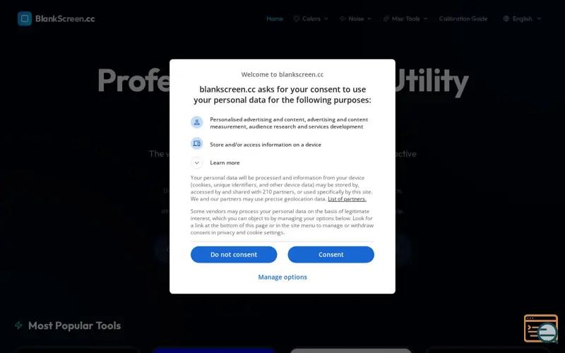 Screenshot of DisplayTools