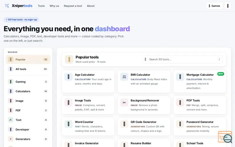 Screenshot of Xnipertools