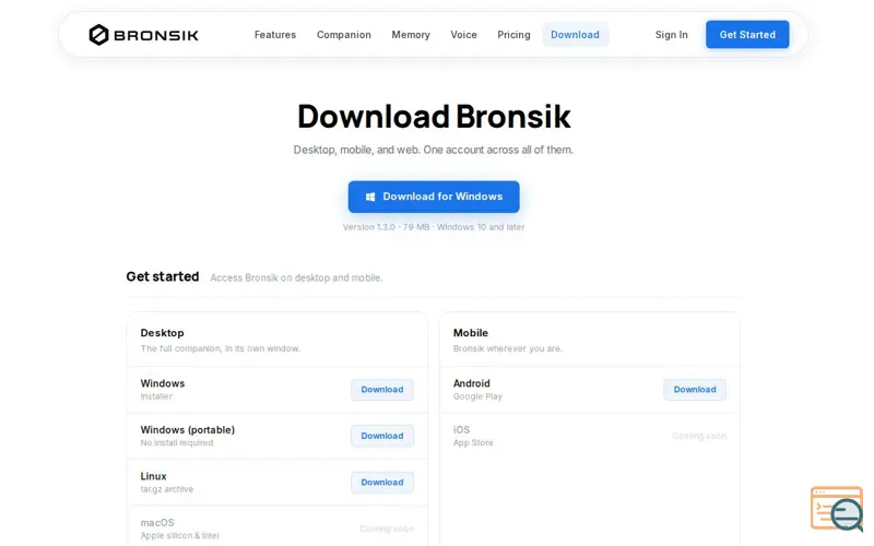 Screenshot of Download Bronsik