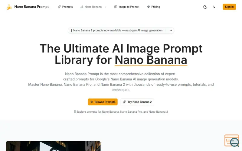 Screenshot of Nano Banana Prompt