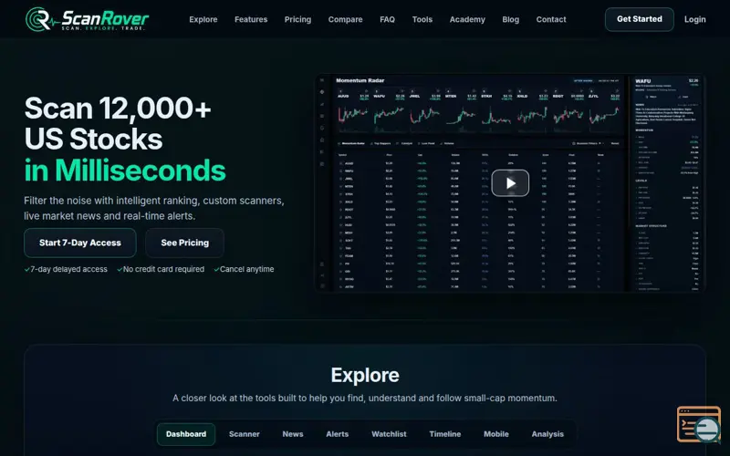 Screenshot of ScanRover