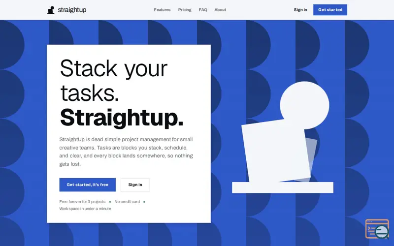 Screenshot of StraightUp