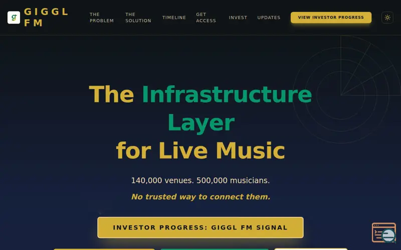 Screenshot of Giggl FM