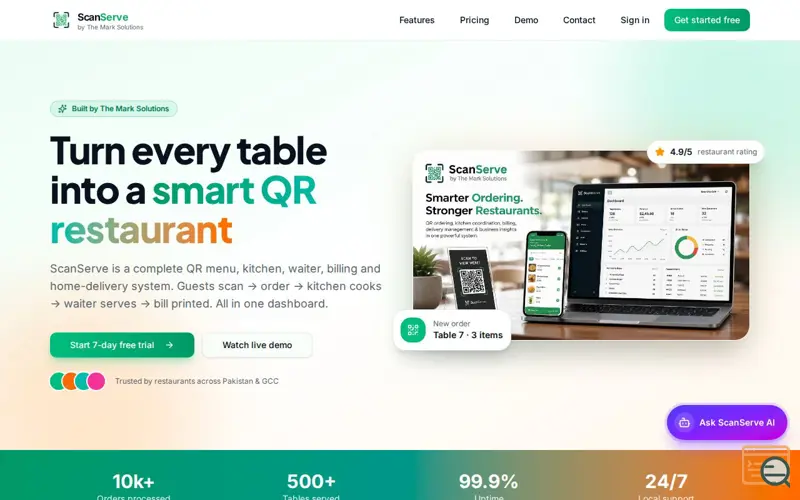 Screenshot of ScanServe