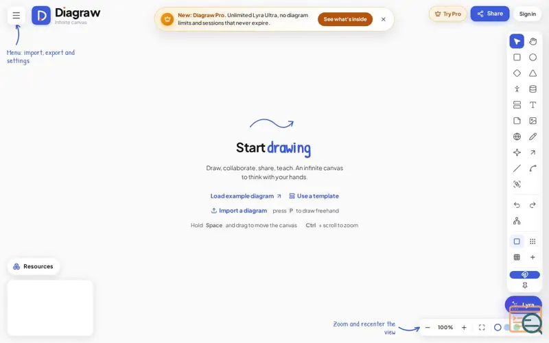 Screenshot of Diagraw