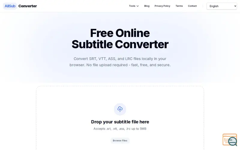 Screenshot of AllSubConverter