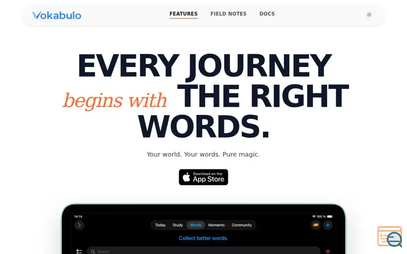 Screenshot of Vokabulo