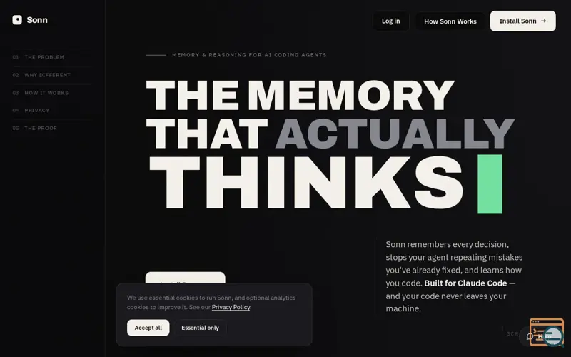 Screenshot of Sonn
