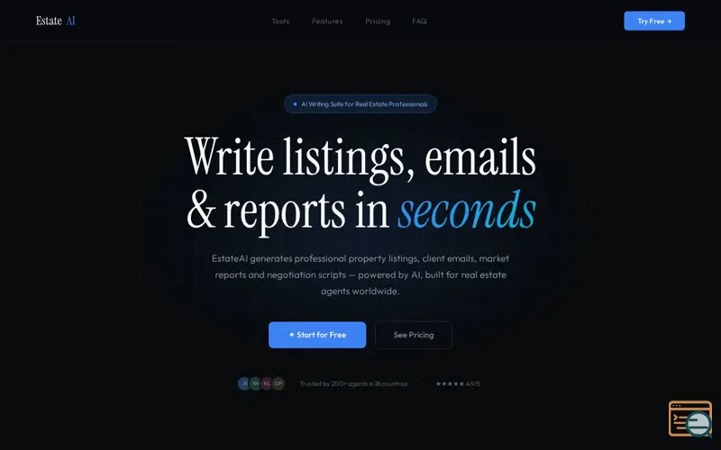 Screenshot of EstateAI