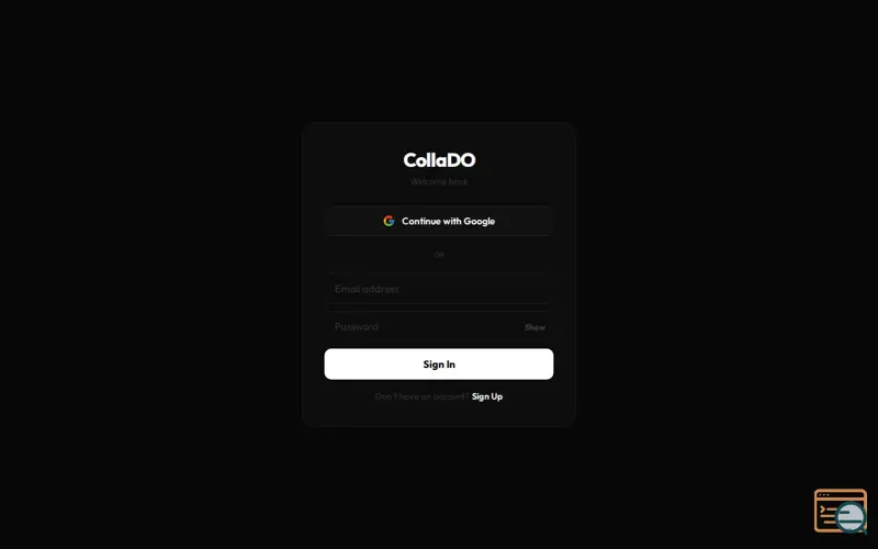Screenshot of CollaDo