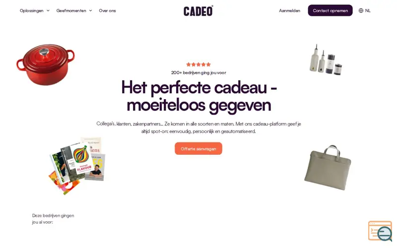 Screenshot of Cadeo