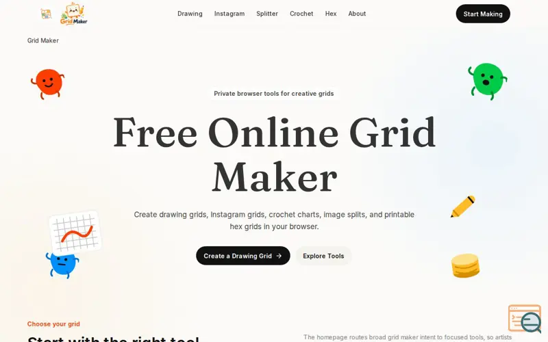 Screenshot of Grid Maker