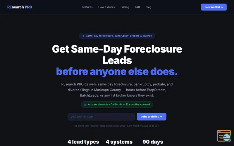 Screenshot of REsearch PRO