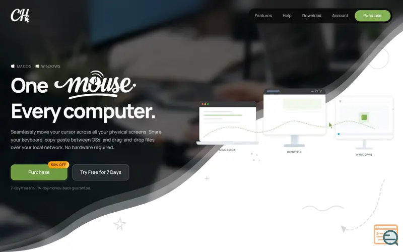 Screenshot of CursorHop