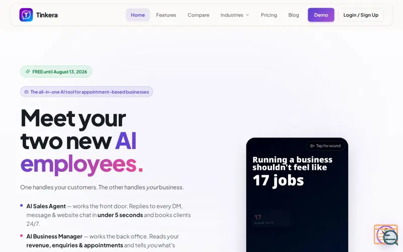 Screenshot of Tinkera
