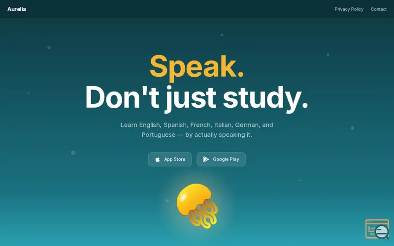 Screenshot of  Aurelia: AI Language Tutor