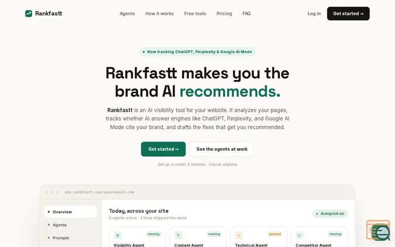 Screenshot of Rankfastt